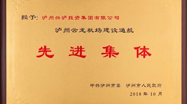 瀘州云龍機場建設通航先進集體